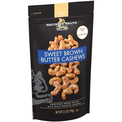 Squirrel Brand Squirrel Brand Sweet Brown Butter Cashews, 3.5 Ounces Resealable Bag, Gluten Free, Vegetarian