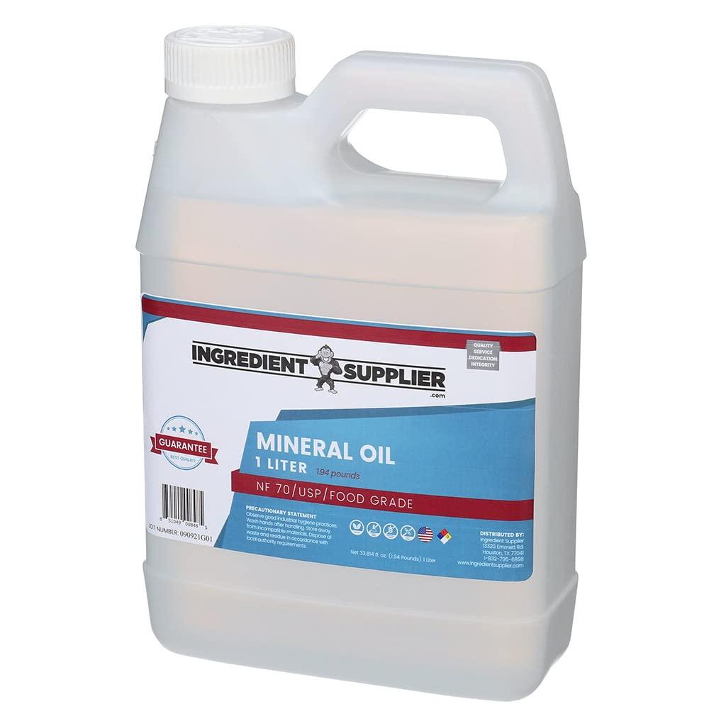 Glycerin Supplier Mineral Oil (1 Liter) - USP/NF Grade - Made in The USA - Vegan - Non-GMO - 32oz.