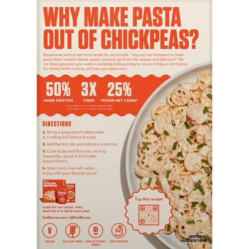 Banza Banza Wheels Pasta - Gluten Free, High Protein, and Lower Carb Pasta, 8oz