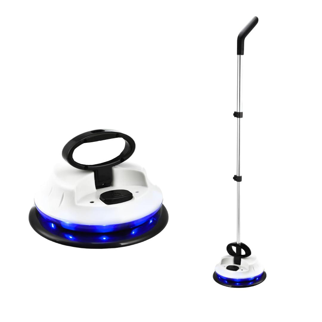 Ewbank Electric Spin Mop, Duster, and Polisher, LED Lights, Ewbank Nifftee Floor and Surface Cleaner, 37 inches, White, 2 lb.