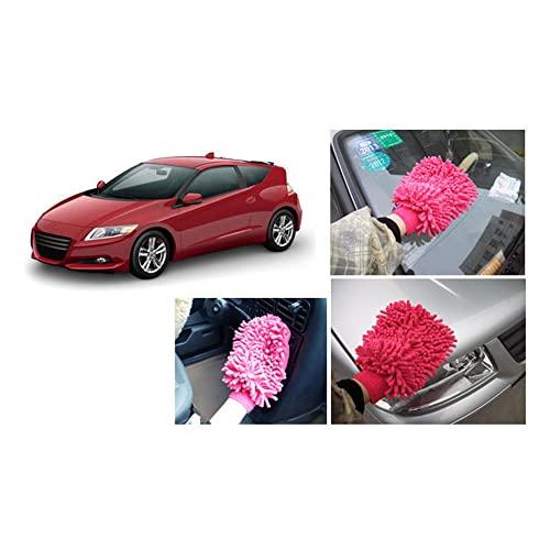 TopHomer TopHomer 5 Pcs Microfiber Gloves House Cleaning Auto Dusting Gloves for Plants House Cars Blinds Dusting Furniture and Small Objects (Pink)