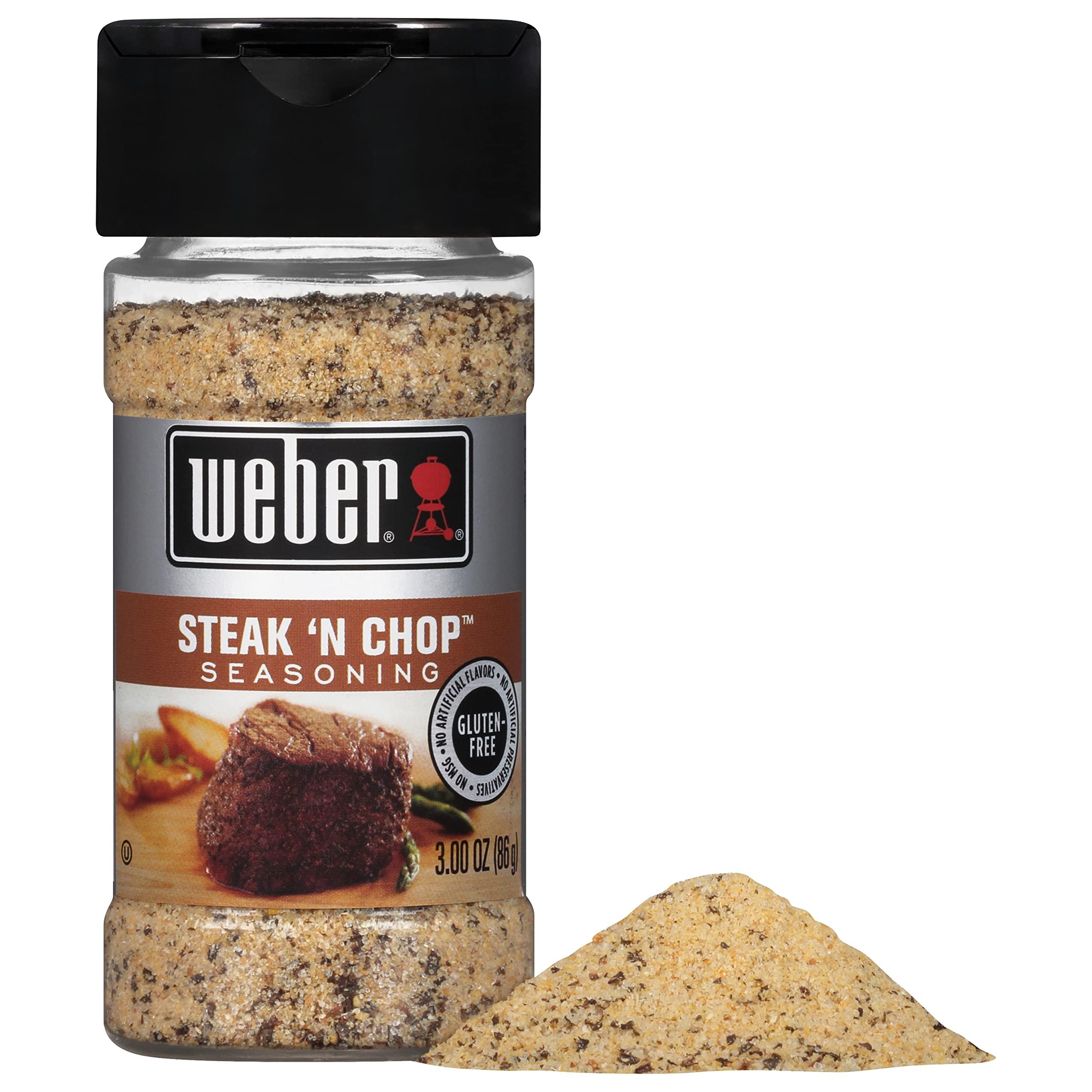 Weber Weber Steak \'N Chop Seasoning, 3 Ounce Shaker (Pack of 2)