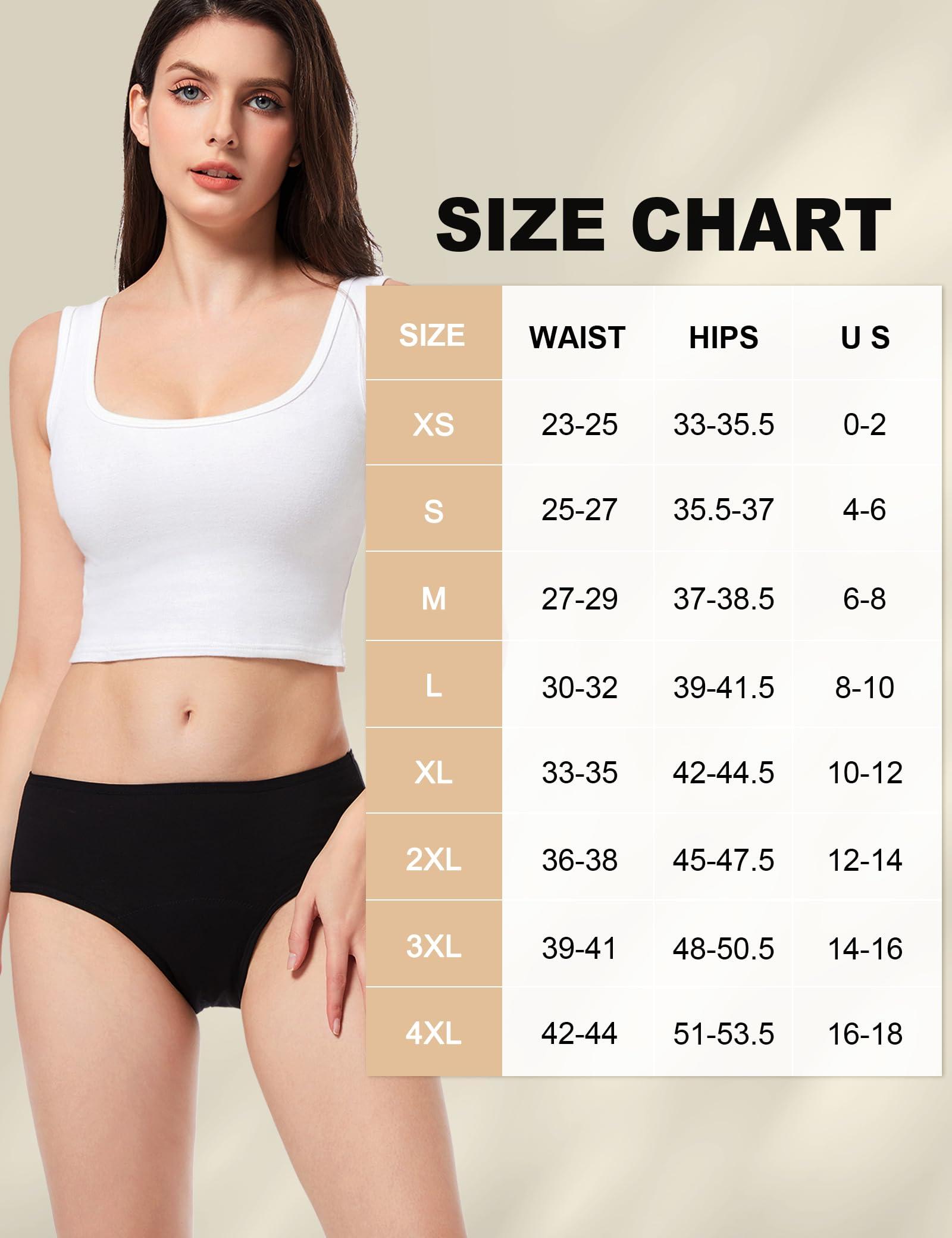 ECO PERIOD EcoPeriod Period Underwear for Women Heavy Flow Leakproof Menstrual Incontinence Underwear Period Panties for Teens(3 Pack Black,2XL), XX-Large