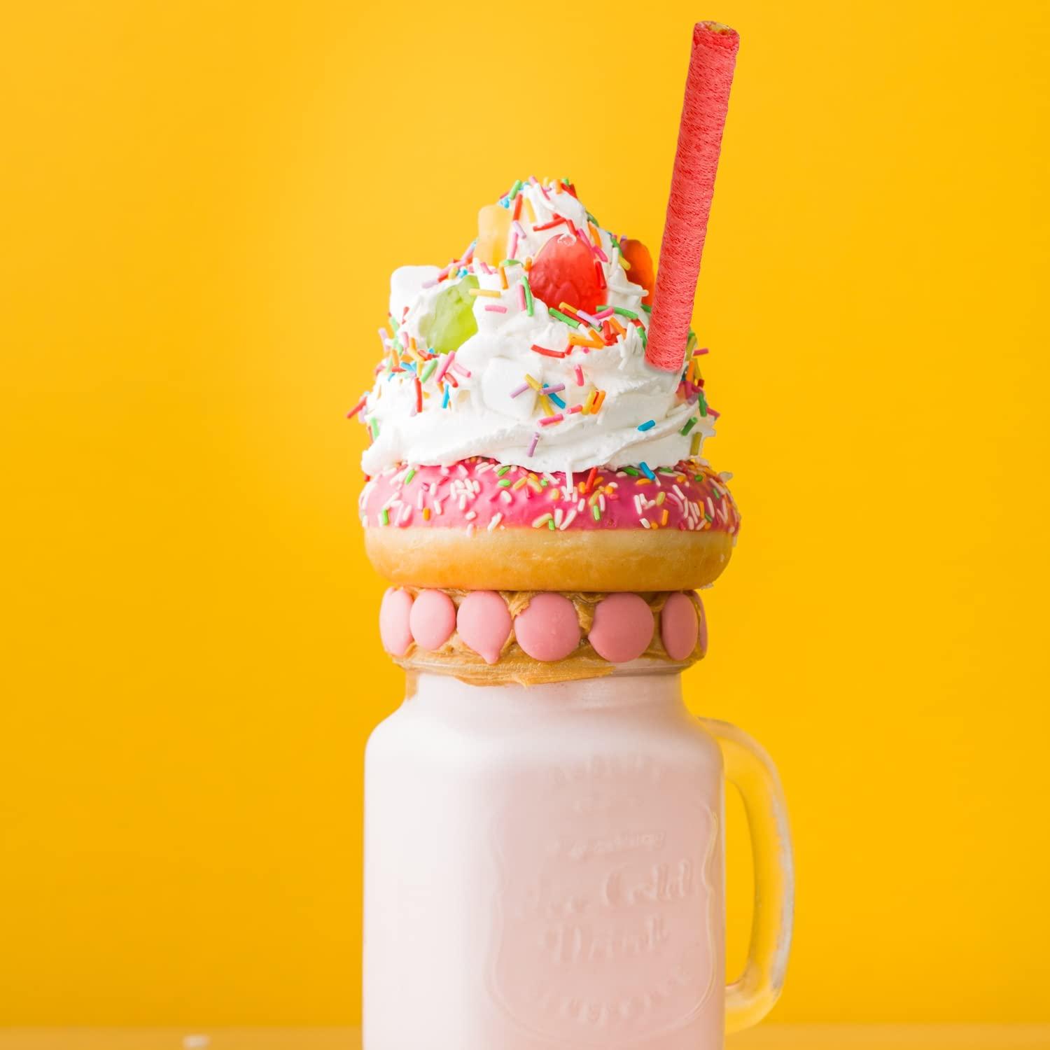 Needzo Froot Loops Cereal Straws, Edible Straw Alternatives for Milk, Nostalgic Breakfast Treat, Pack of 3, 5 Count Each