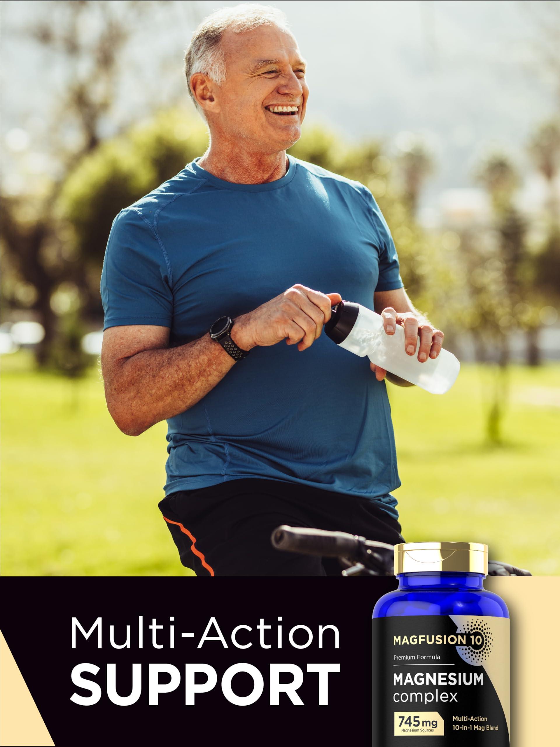 Magfusion-10 Magfusion-10 Magnesium Complex Supplement 745mg | 120 Capsules | 10 in 1 Blend | Vegetarian, Non-GMO, Gluten Free