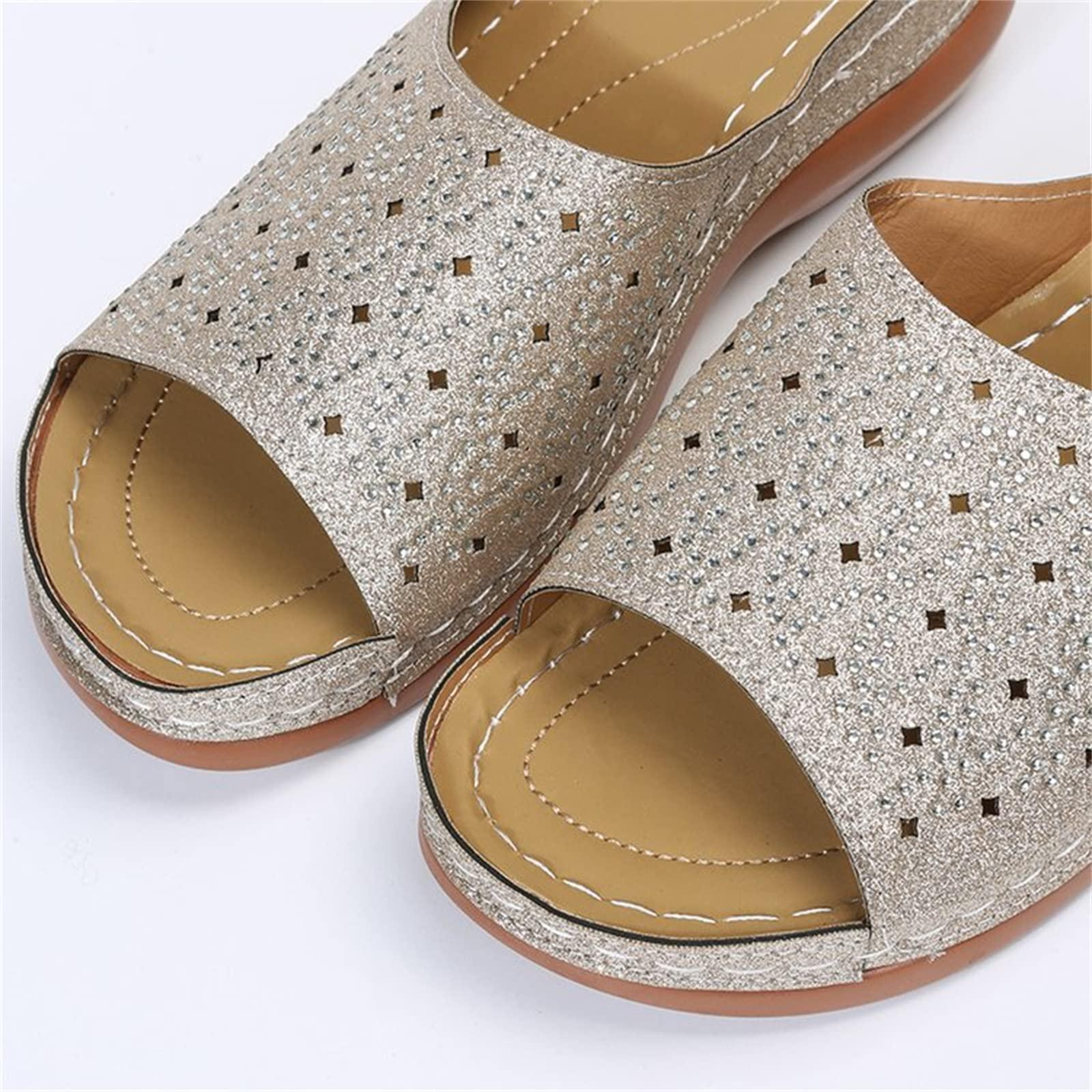 Generic Orthopedic Sandals For Women With Arch Support Plantar Fasciitis Women\'s Orthopedic Arch Support Flip Flops Summer Comfortable Walking Orthotic Sandals Dressy Beach Shoes Walking Slides 2023