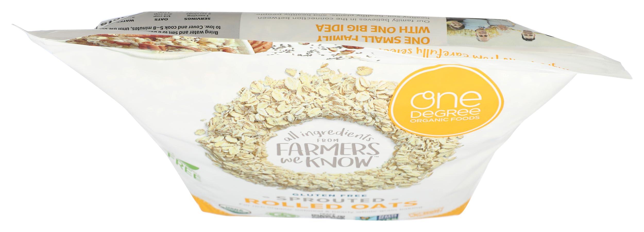 One Degree Organic Foods ONE DEGREE ORGANIC FOODS Organic Sprouted Rolled Oats, 45 OZ