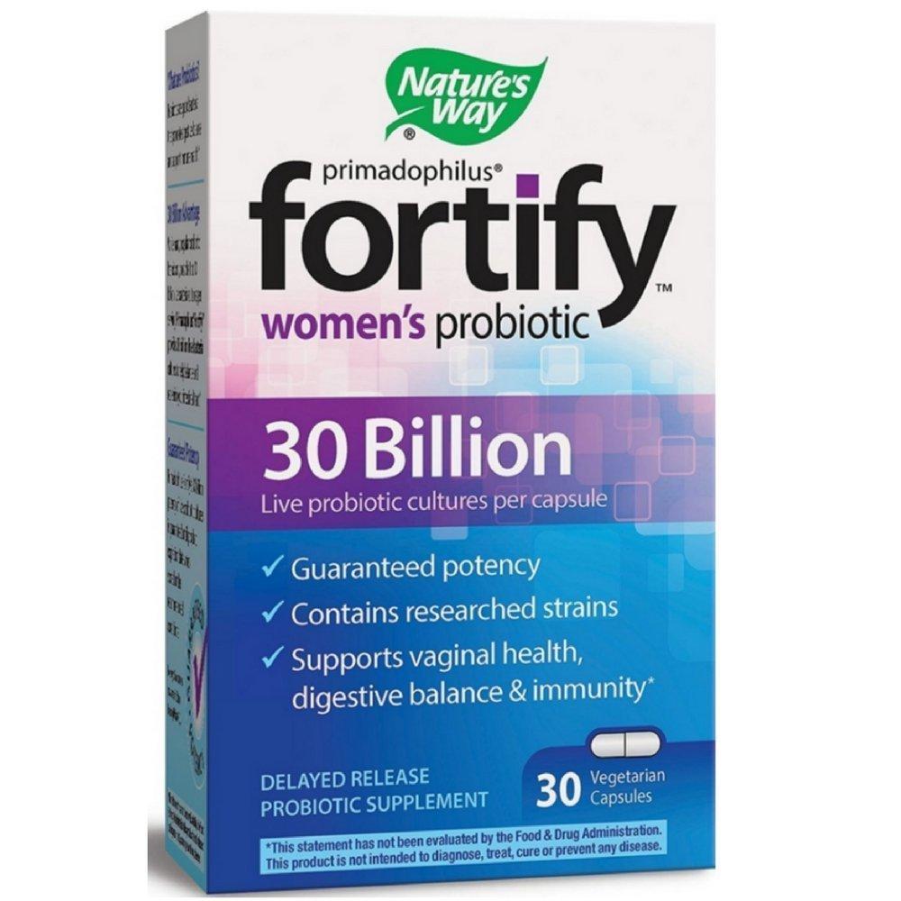 Nature's Way Nature's Way Fortify Primadophilus Women's Probiotic, 30 Vegetarian Capsules each (Value Pack of 2)