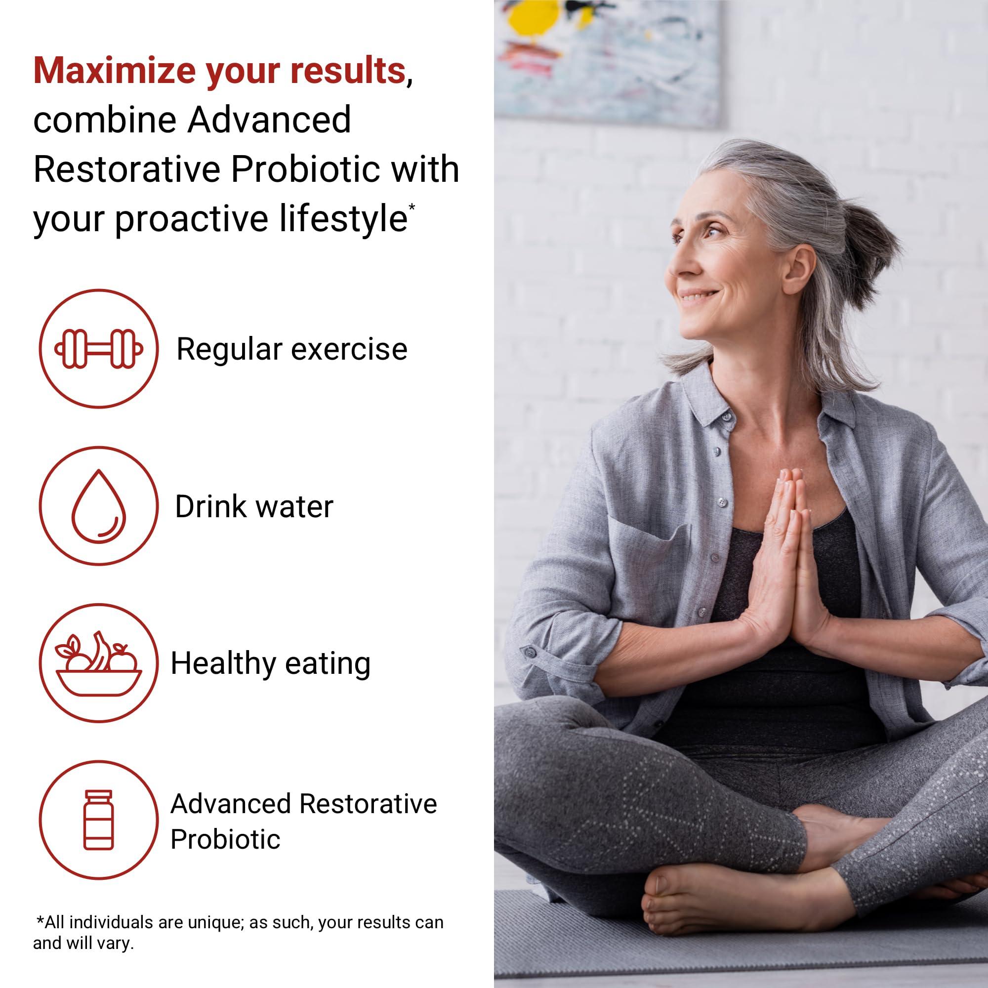ACTIVATEDYOU ACTIVATEDYOU Advanced Restorative Probiotic for Daily Use- 30 Strain Digestive Gut Health & Immune Function Support- Acidophilus Supplement for Radiant-Looking Skin (30 Capsules)
