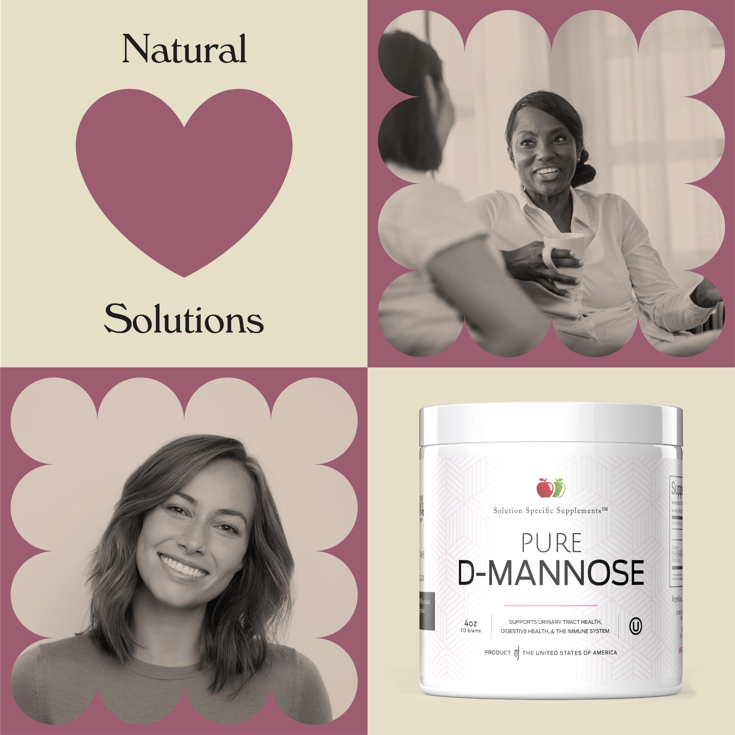 Complete Natural Products Pure D-Mannose Powder Supplement - D-Mannose 4oz (113g) About 60 Servings for UTI, Natural Bladder, & Urinary Tract Health