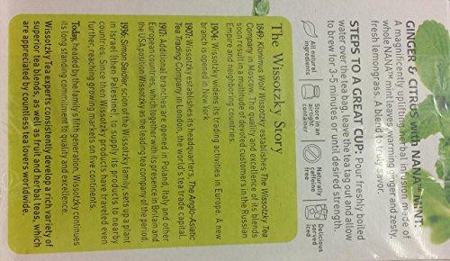 Wissotzky Tea Wissotzky Tea Nana Tea Ginger & Citrus With Nana Mint 1.41 Oz. Pk Of 6.