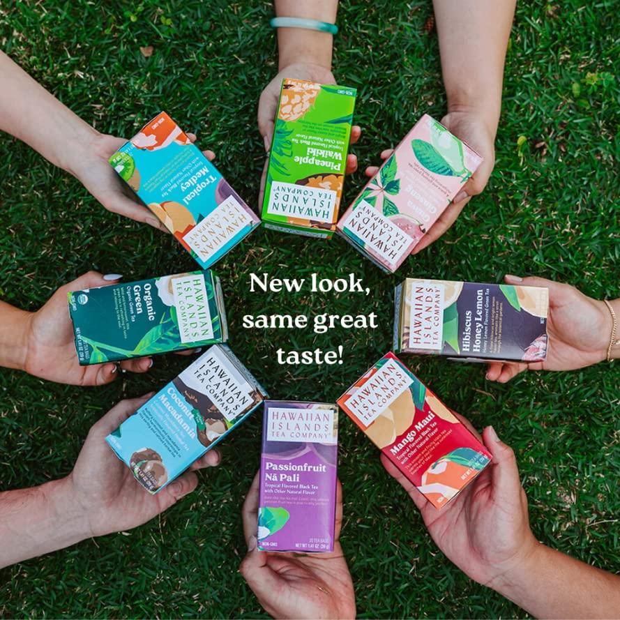 HAWAIIAN ISLANDS TEA COMPANY Hawaiian Islands Tea Company Mango Maui Black Tea, All Natural - 120 Teabags (6 Boxes)