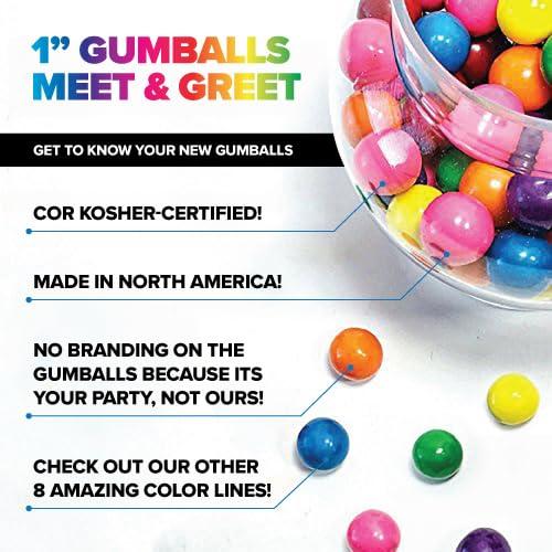 Candy Envy Large 1" Royal Blue Gumballs - 2 Pound Bag - Approximately 120 Gumballs Per Bag
