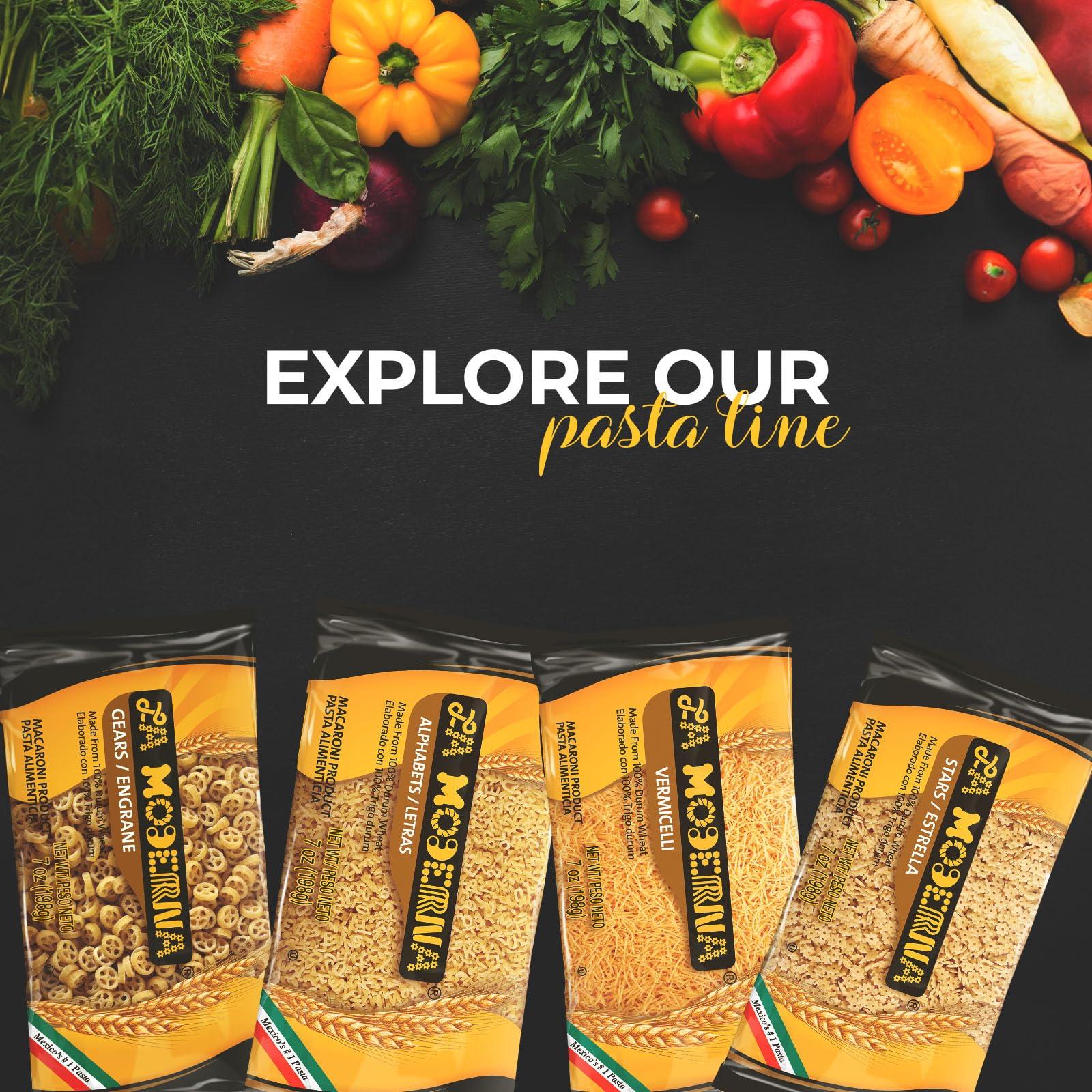 La Moderna LA MODERNA, Conchas, Pasta, Hecha con Smola de Trigo Durum, Enriquecida con Vitaminas y Hierro, 7 oz