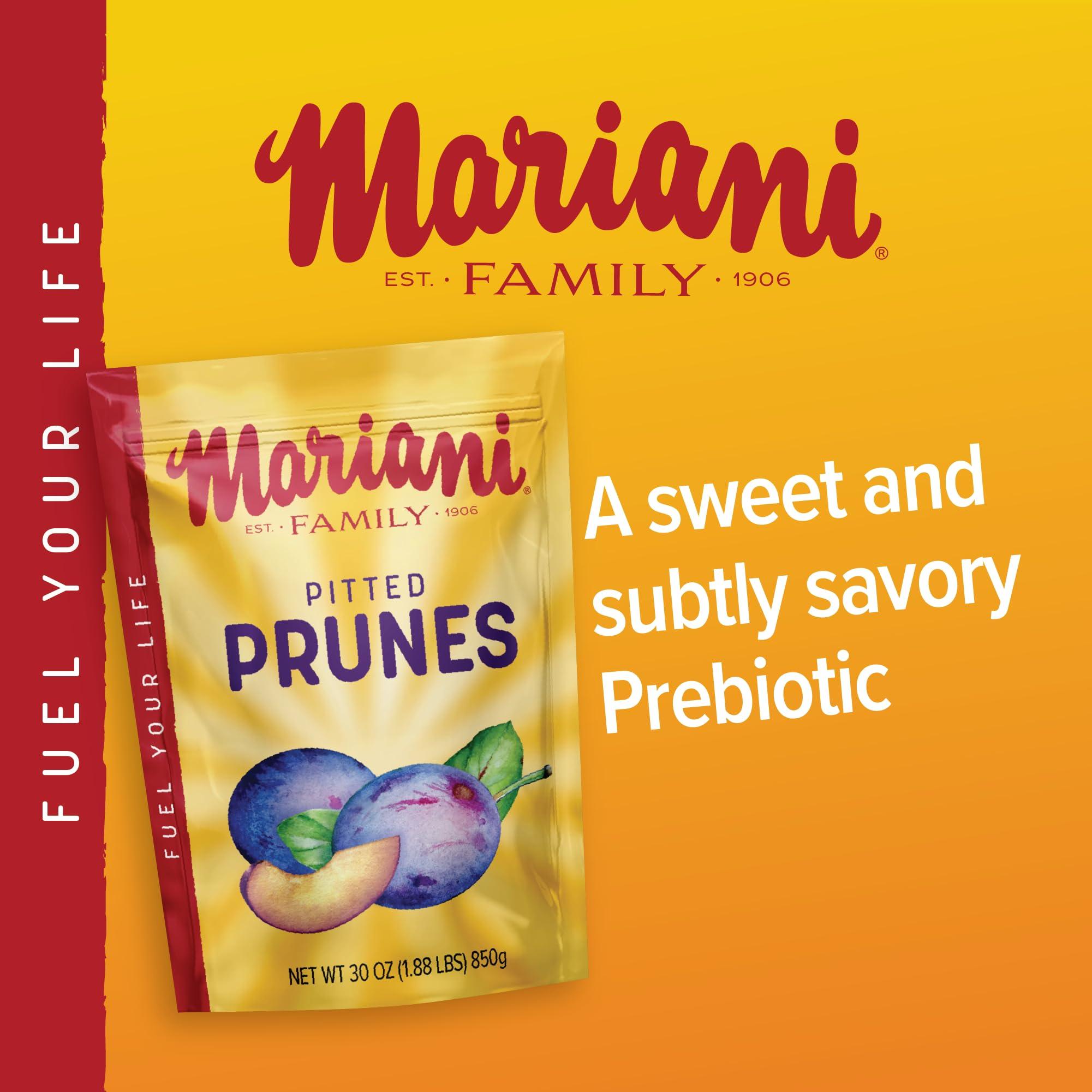 Mariani Premium Mariani Pitted Dried Prunes, No Sugar Added, 30 Ounces (Pack of 1) - Resealable Bag