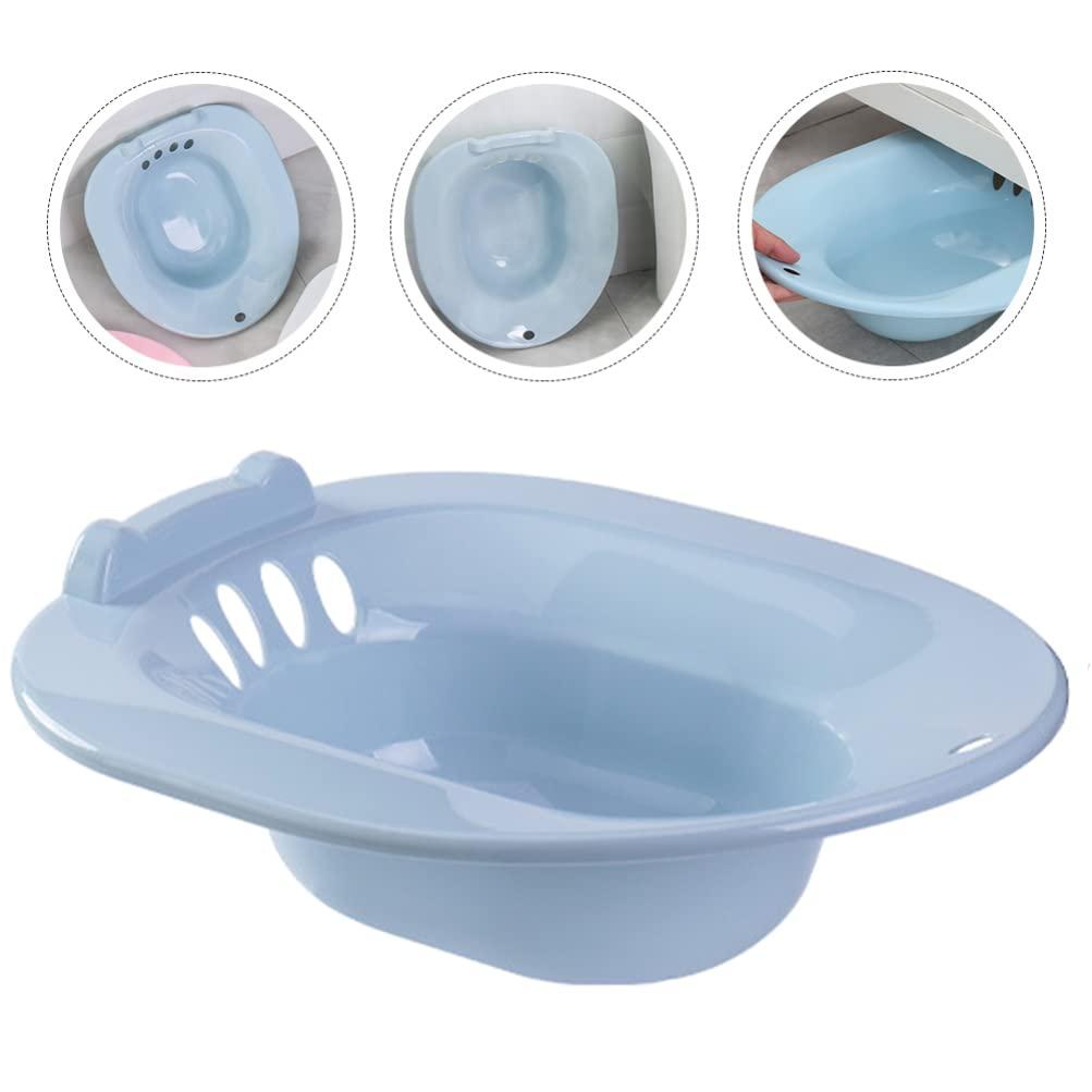Toddmomy Toddmomy Sitz Bath Toilet Seat for Hemorrhoids Pregnant Women Postpartum Care Plastic Private Parts Washing Basin Blue