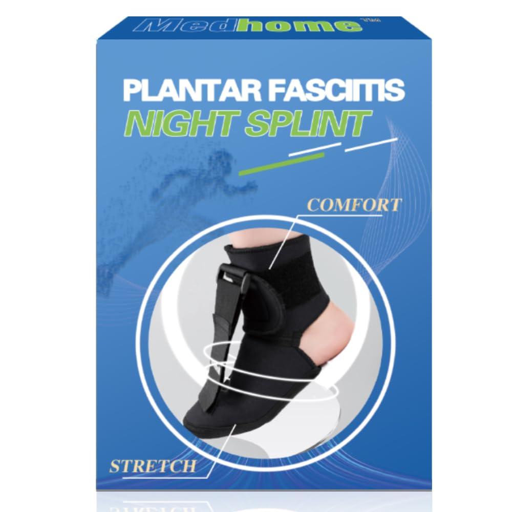 Medhome Medhome Night Splint Sock - Adjustable Plantar Fasciitis Brace for Sleeping,Heel Pain,Foot Drop,Achilles Tendonitis, (Medium)