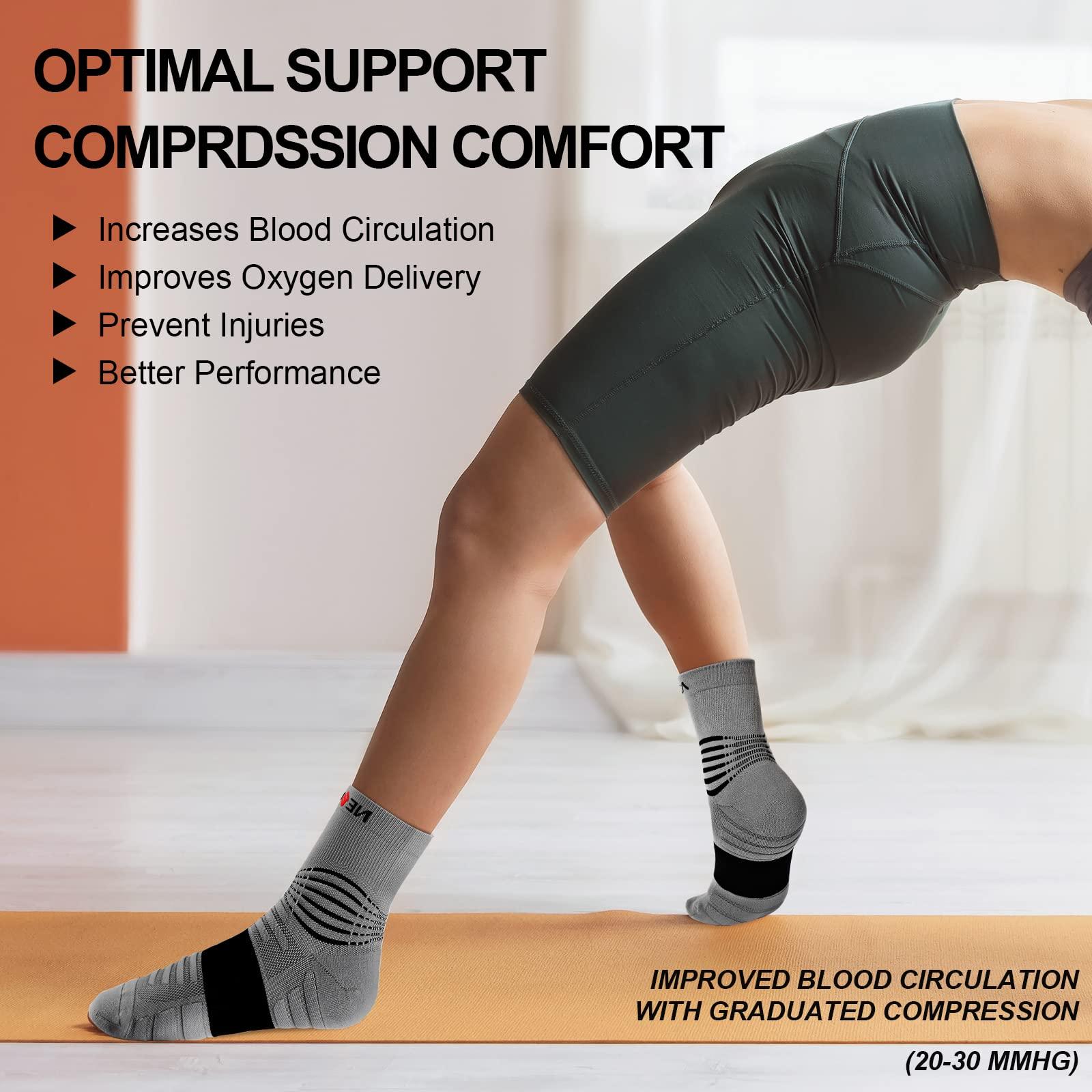 NEENCA NEENCA Medical Compression Socks, Ankle Compression Stockings for Injury Recovery & Pain Relief, Sports Protection. 20-30mmHg