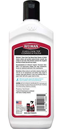Weiman Weiman Glass Cooktop Heavy Duty Cleaner & Polish - Shines and Protects Glass/Ceramic Smooth Top Ranges with its Gentle Formula - 10 Oz., Clear