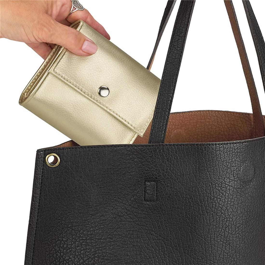 PL TREASURE HOME Weekly Pill Organizer Pill Box 7 Day | Medication Reminder 7 Times a Day | Includes Leather PU Pill Box for Purse | The Small Pill Box Can Hold Vitamins, Cod Liver Oil, Supplements and Medicines