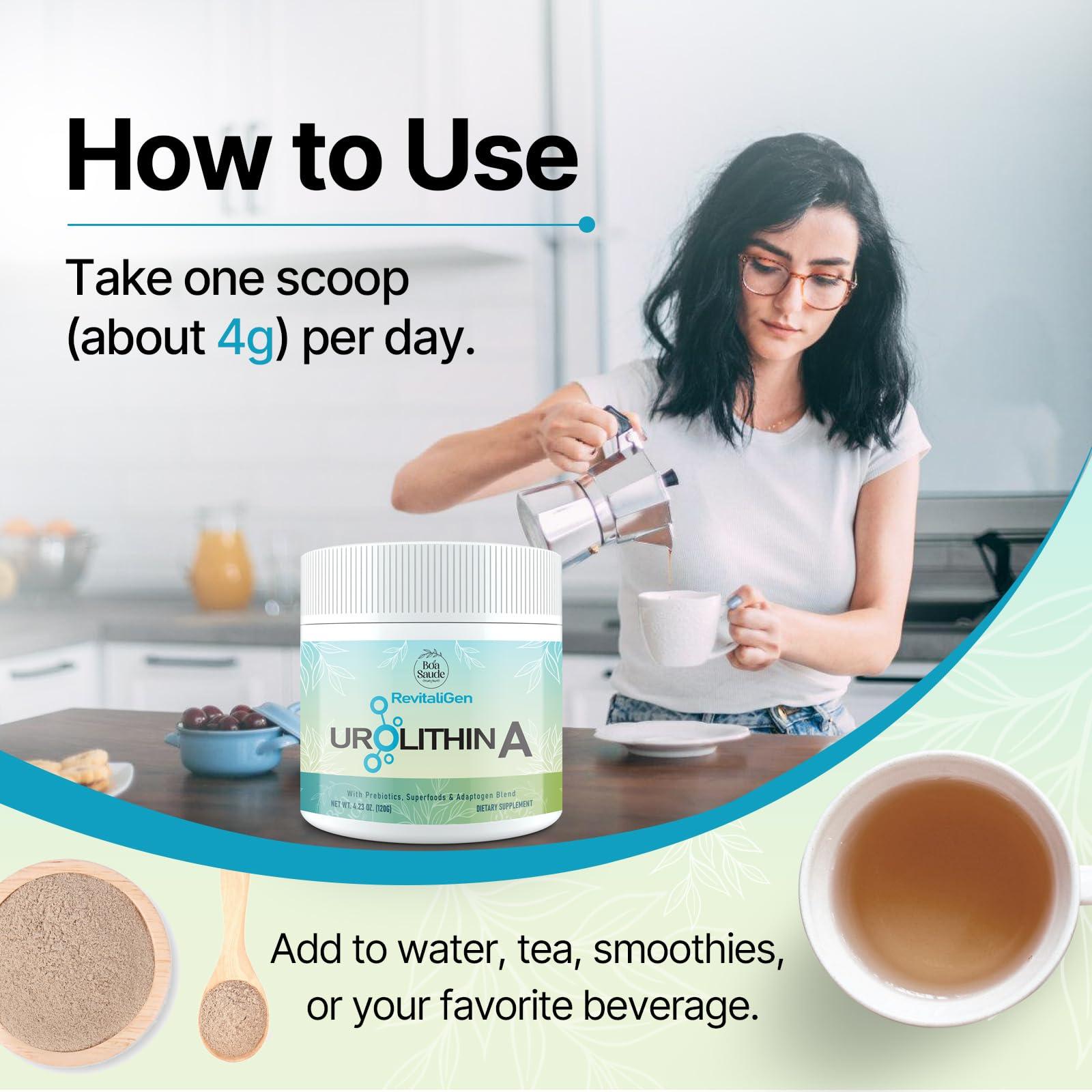 BoaSaude BoaSaude Urolithin A Powder Supplement, 4.23 OZ