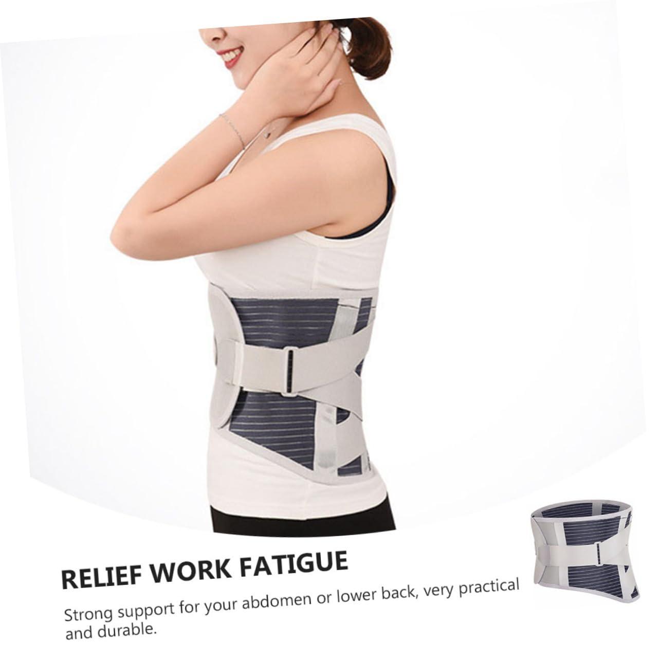 Healifty Waist Support Heated Brace Back Pad Heated Waist Belt Lumbar Support Brace Band Duty Belt Belt Compact Heating Brace Pure Cotton Work Cushion