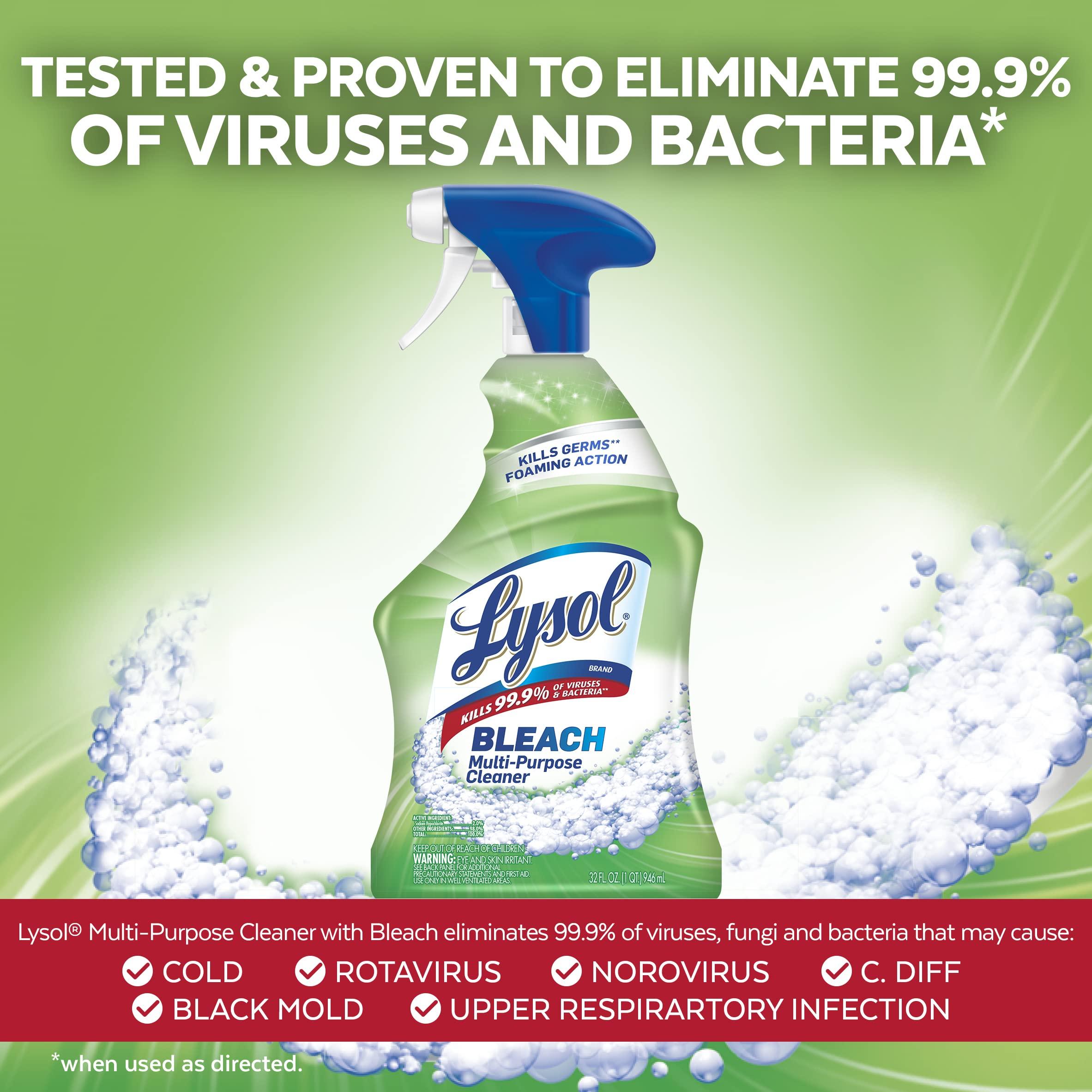 Lysol Lysol All Purpose Cleaner with Bleach, 32 Ounce (Pack of 2)
