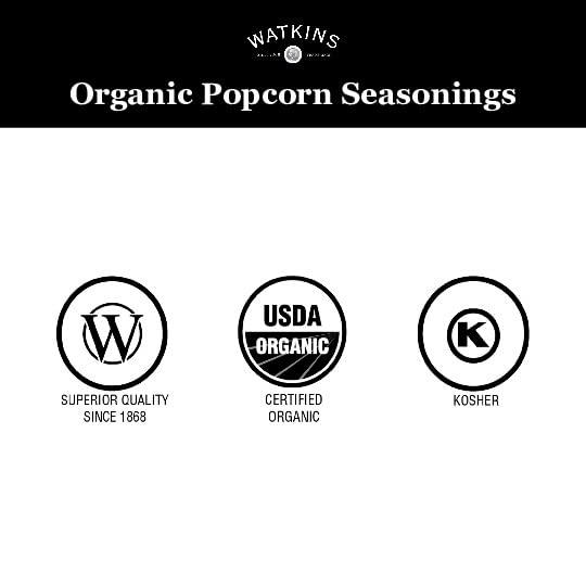 Watkins Watkins Gourmet Organic White Cheddar Popcorn Seasoning, 3.3 oz