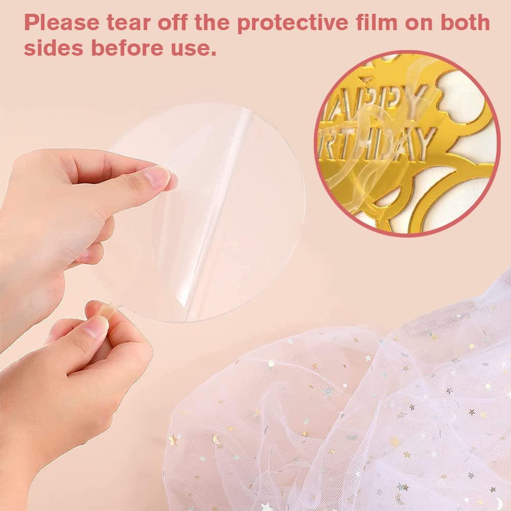 YWSYWS654 Personalized Wedding Cake Topper Mr&Mrs Cupcake Topper Gold Glitter Acrylic Pastries Decorations Cake Toppers for Anniversary Engagement Bridal Shower Cake Decoration