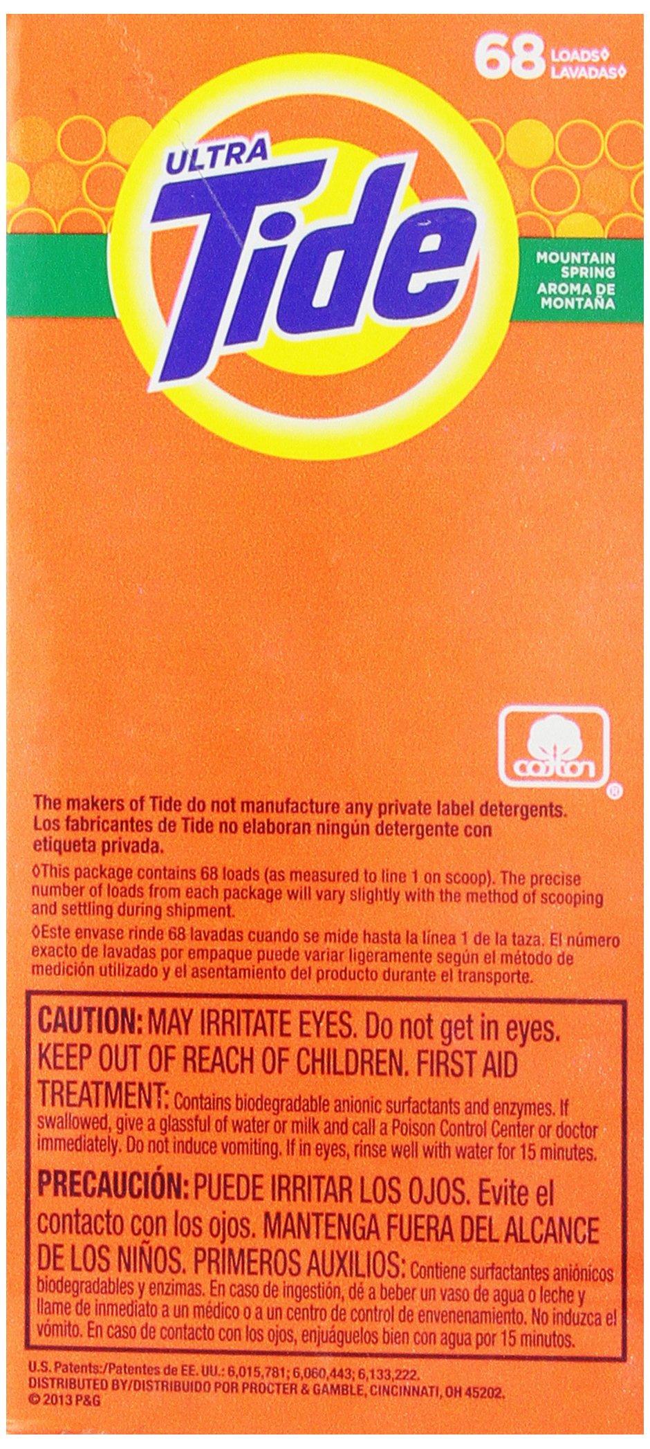 Tide Tide Powder Laundry Detergent, Mountain Spring, 68 loads, 95 oz