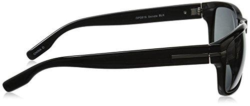 Foster Grant Foster Grant Men's Senate Square Reading Sunglasses, Black/Transparent, 57 mm, +1.00