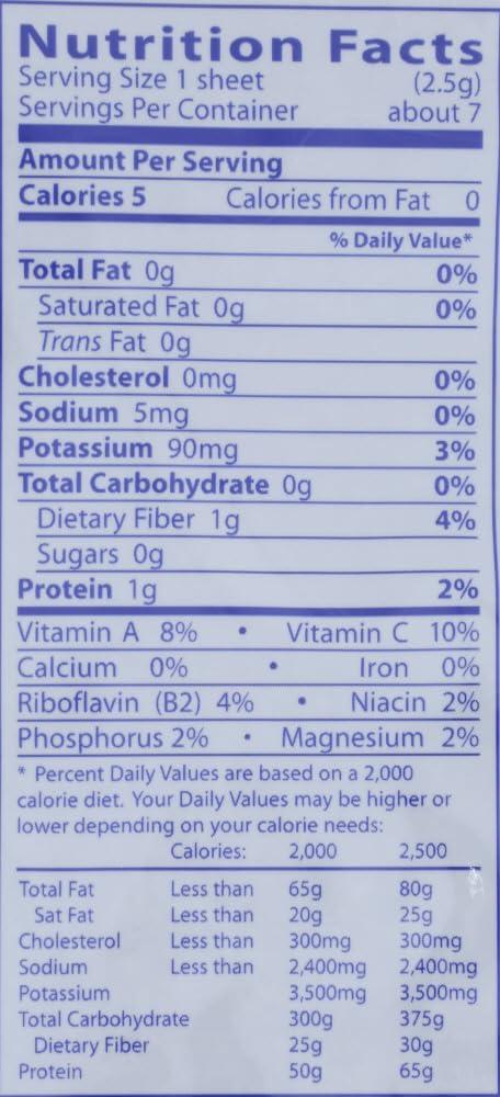 Eden Eden Foods Sushi Nori - Cultivated - Toasted - .6 oz - Case of 6