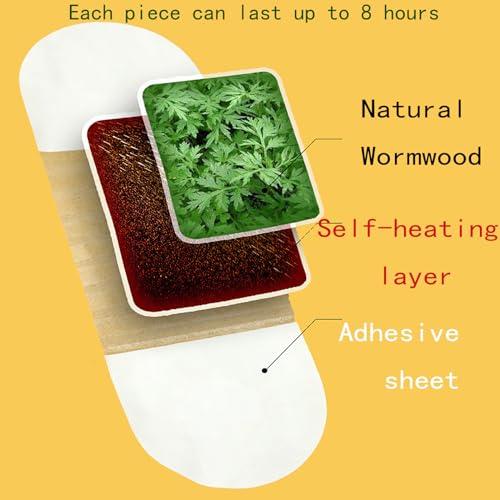 MAIKUNI Moxibustion Patches, Moxa Patch, Self-Heating pad (10Packs/Box)