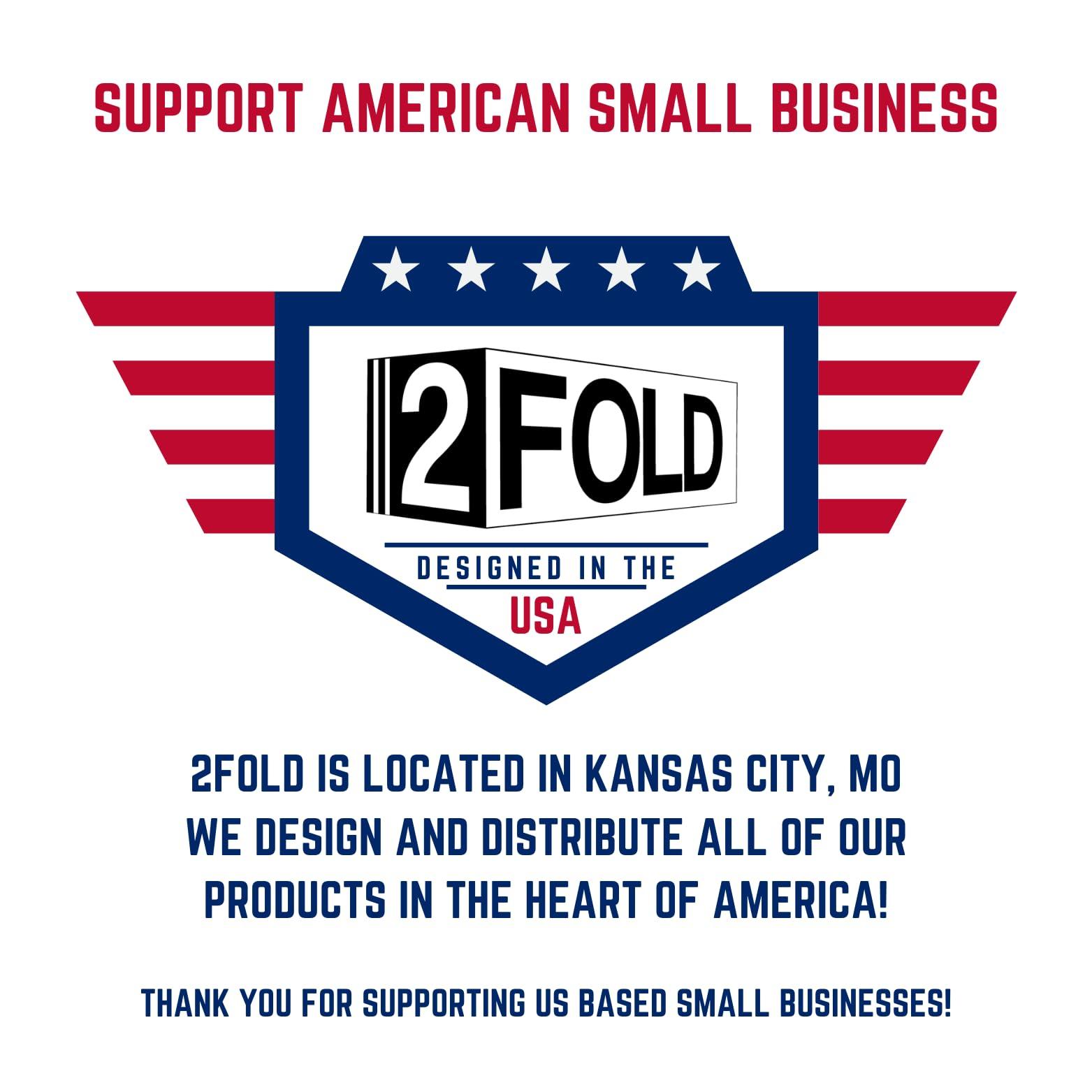 2Fold 2Fold Stainless Steel Straw Dispenser - Drinking Straw Holder For Bulk Unwrapped Paper and Disposable Plastic Straws - Includes Custom Label Stickers (Black)