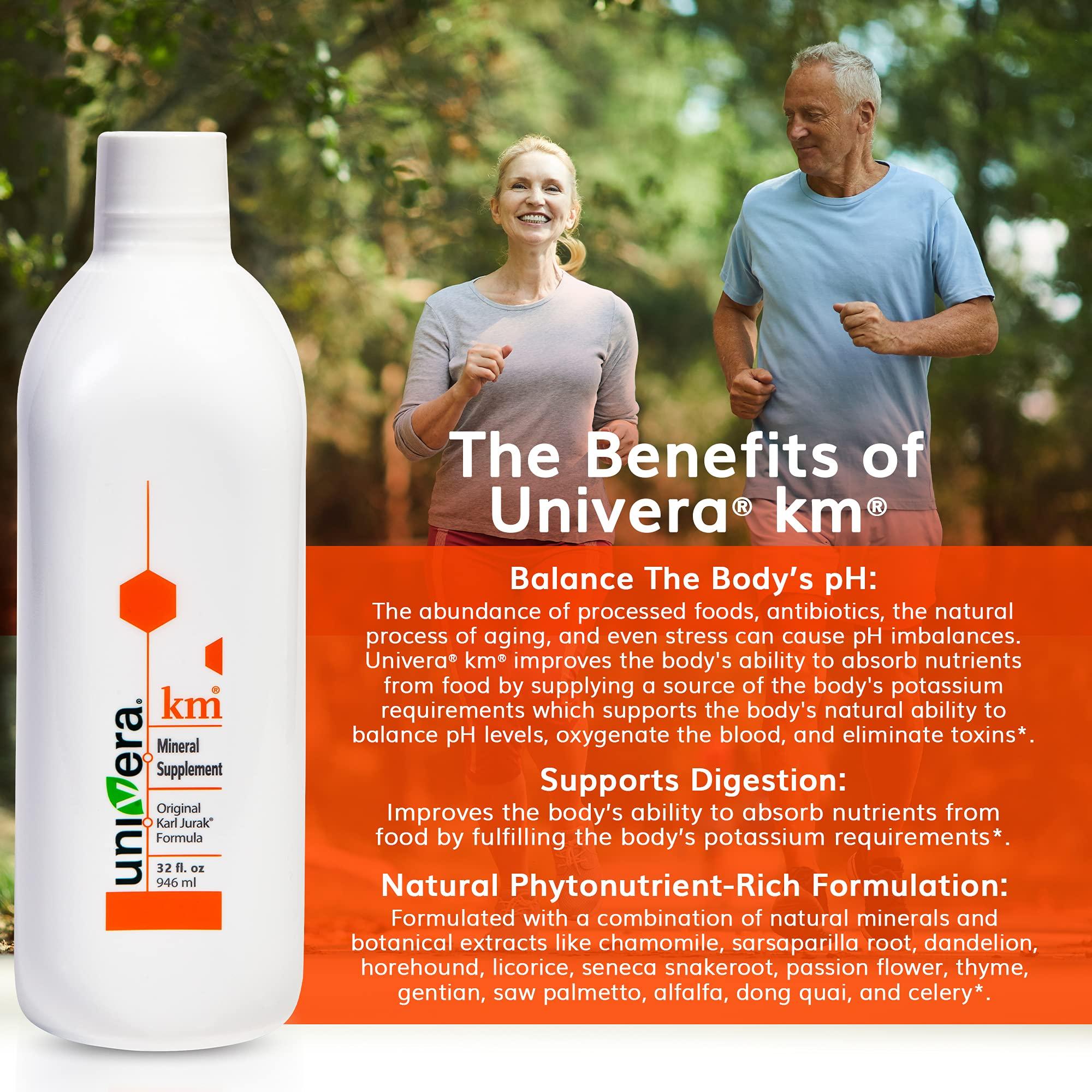 Univera Univera KM Mineral Supplement | Original Karl Jurak Formula | Rich in Potassium & Vitamins | Stabilizes pH Balance | Supports Digestion + Nutrient Absorption | Natural Phytonutrients | 90 Day Supply