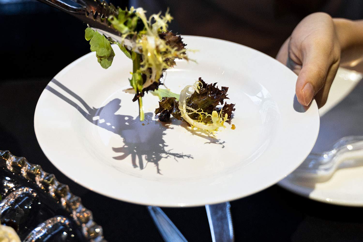 POSATE POSATE 60PCS White Disposable Plastic Plates, Heavy Duty Plates for Wedding/Party, 30PCS Dinner Plates 10.25 and 30PCS Dessert/Salad Plates 7.5, White Plates for Party Event