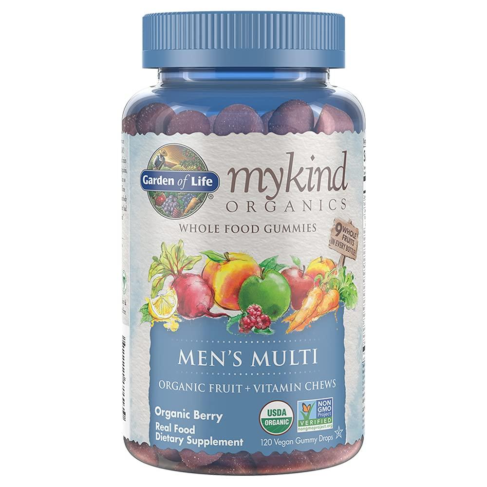 Garden of Life Garden of Life Organics Prenatal Gummies Multivitamin with Vitamin D3, B6, B12 & Organics Men\'s Gummy Vitamins Multi Berry, 120 Count