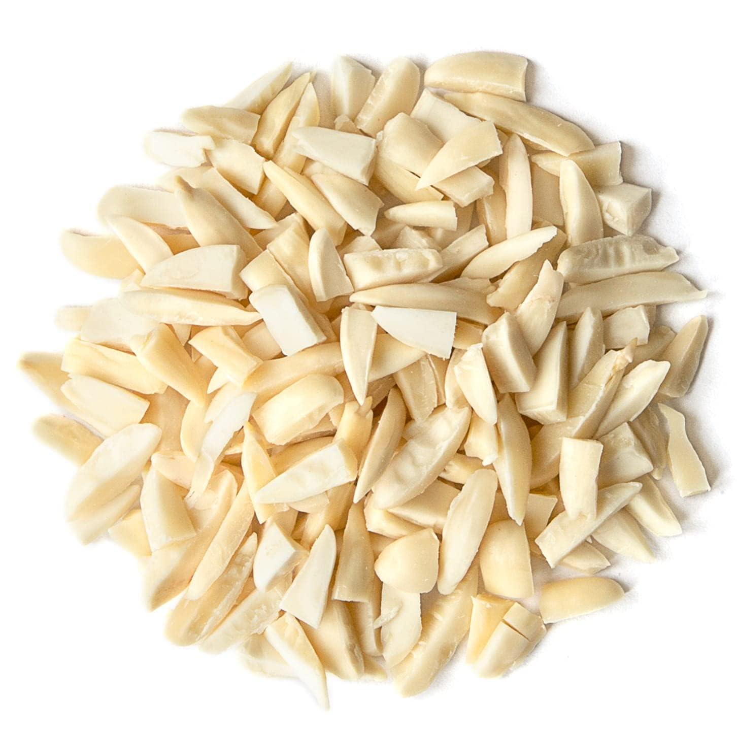 Food to Live Organic Blanched Slivered Almonds, 18 Pounds Non-GMO, Raw, Unpasteurized, Unsalted, Vegan, Keto, Paleo, Kosher, Bulk, High in Protein, Dietary Fiber. Great for Cooking, Baking, Salads and Cereals