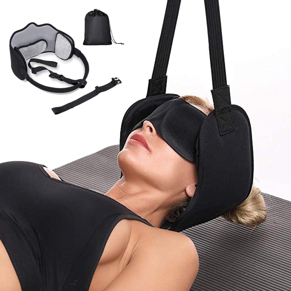 DURASIKO DURASIKO Neck Traction Device for Neck Pain Relief,Neck Stretcher Strap for Spine Chiropractic Decompression,Portable Storage Bag,Neck Chiropractor for Physical Therapy,Neck Strap for Neck Recovery