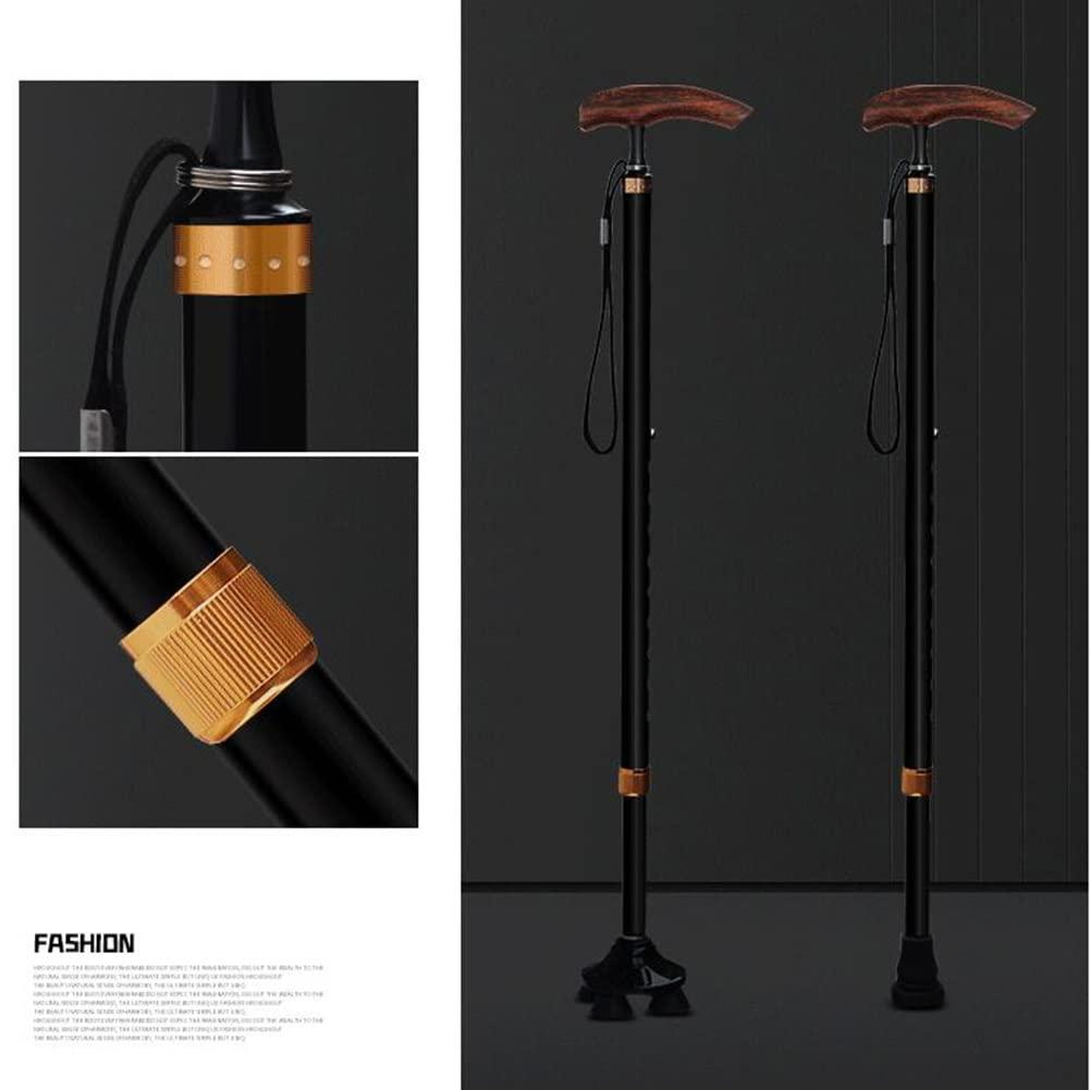 JJ Home JJ Home Cane for Men & Women,Adjustable Walking Stick,Mobility Aid for Elderly, Seniors & Handicap (360 Swivel Base)