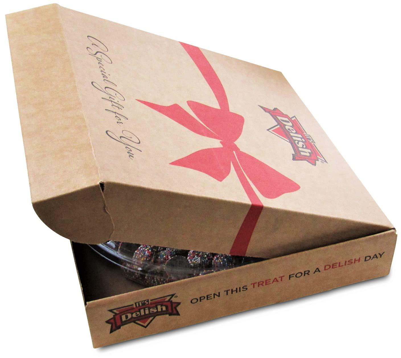 It's Delish Gourmet Raw Nuts & Dried Fruit Assortment Gift Tray 6-Pt by It\'s Delish Large Healthy Gift Box for Christmas Events Fathers Mothers Day Family Parties Birthday Valentines Anniversary & Sympathy