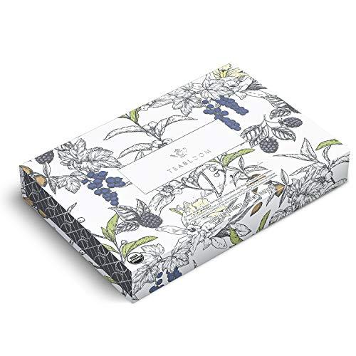 Teabloom Teabloom Organic Black Forest Pyramid Tea Presentation Box, 12 Assorted Black Tea Blends, USDA Certified Organic Whole-Leaf Pyramid Tea Sachets