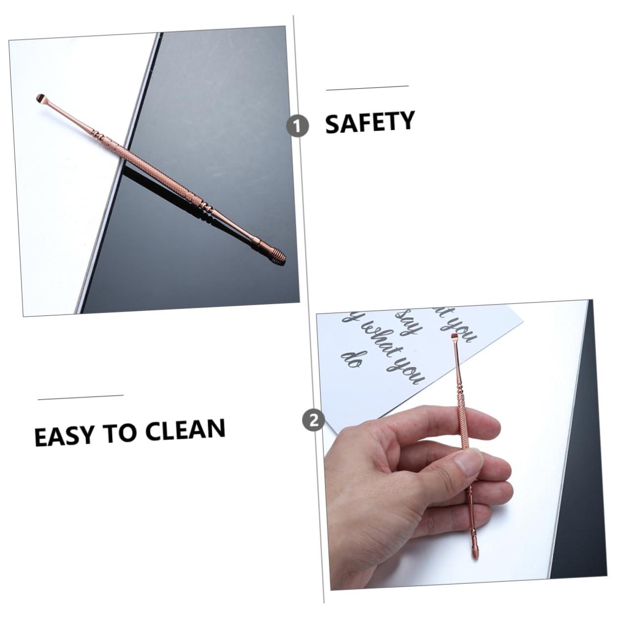 Healeved 5pcs Ear Spoon Earwax Removal Tool Ear Cleaner Ear Picking Spoon Earwax Spoon Ear Wax Removal Tool Clean Tool Home Earpick Ear Clean Accessory Wax Curette Earwax Cleaning Tool