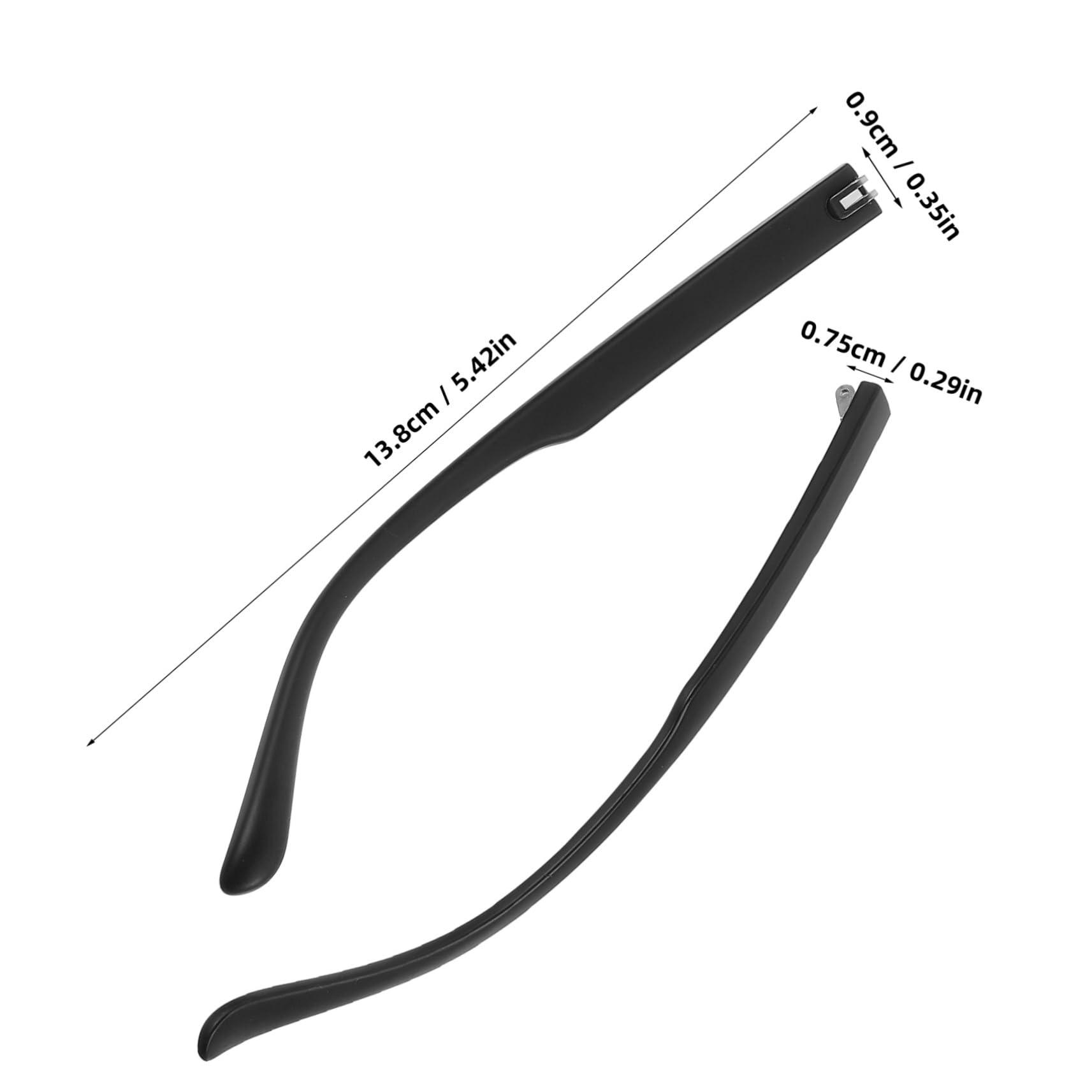 SEWOART SEWOART 1 Pair Glasses Accessories Replacement Glasses Holder Glasses Leg Sunglasses Man Screwdriver Glasses Temple Covers Chain Glasses Cleaning Cloth Car Watch Repair Kit Arm Black Metal