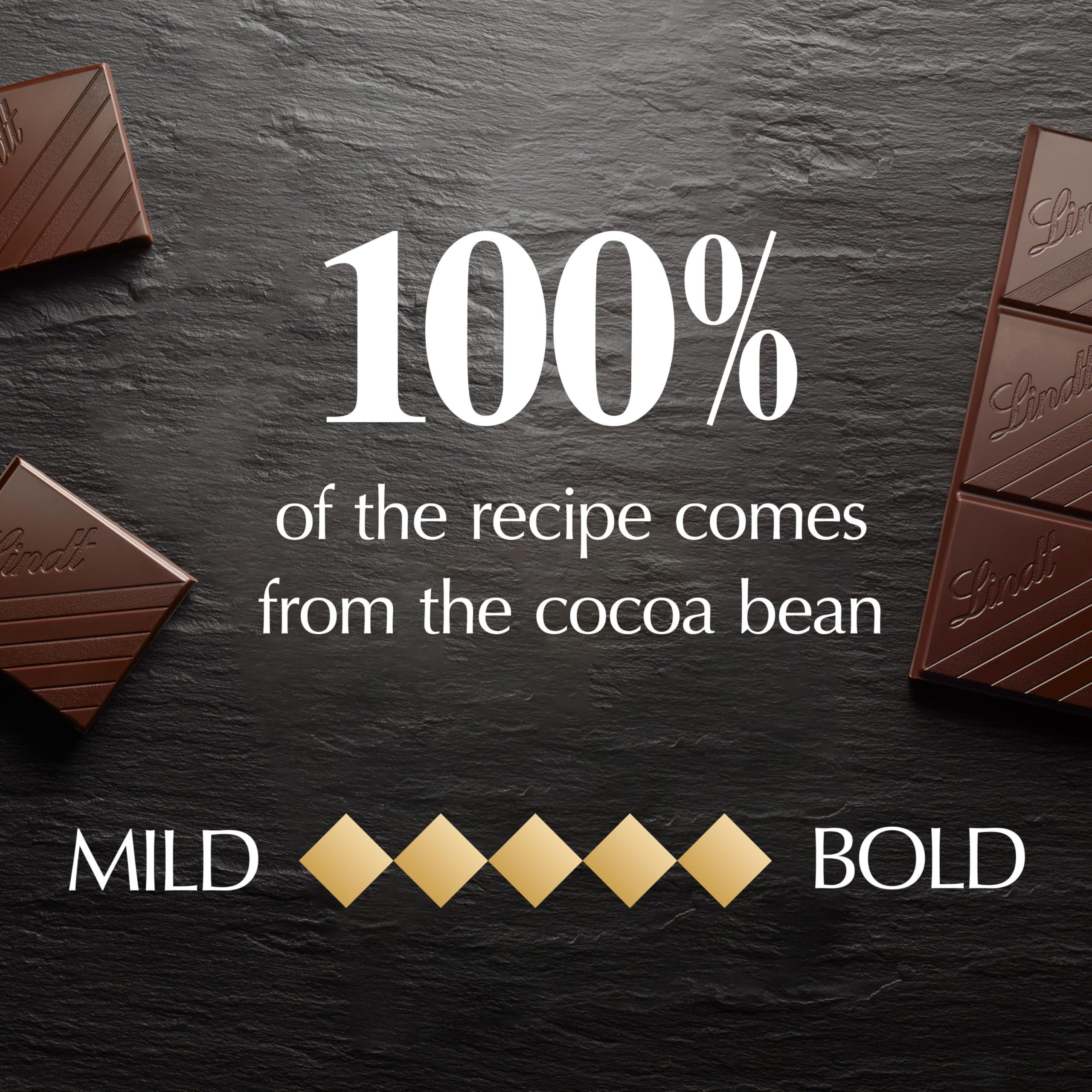 Lindt Lindt EXCELLENCE 100% Cocoa Dark Chocolate Bar, Dark Chocolate Candy, 1.7 oz. (18 Pack)