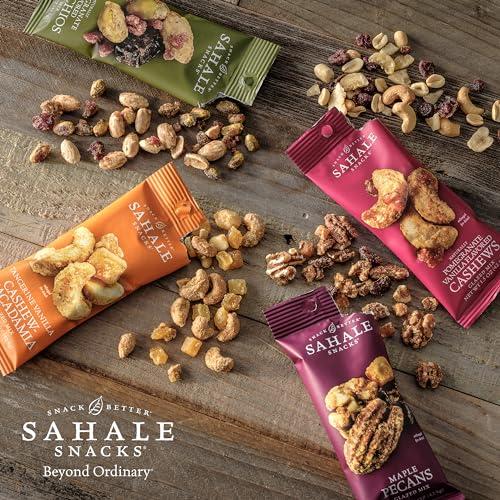 Sahale Snacks Sahale Snacks Classic Fruit and Nut Trail Mix, 1.5 Oz Grab & Go Bags (18 Packs) - Dry-Roasted Deluxe Mixed Nuts with Apples and Cranberries - Non-GMO, Kosher Trail Mix & Certified Gluten-Free Snacks