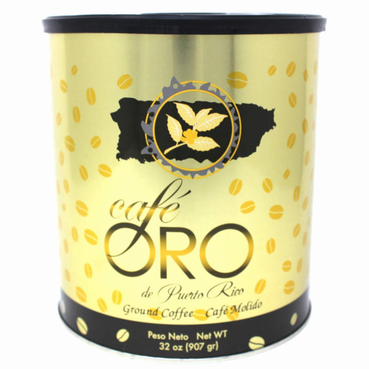 CAFE ORO DE PUERTO RICO Cafe de Oro de Puerto Rico - Puerto Rican Ground Coffee by Cafe Oro Puerto Rico Inc - 32oz Can