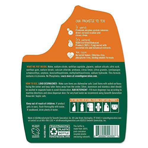 Seventh Generation Seventh Generation 22831CT Natural Automatic Dishwasher Gel, Lemon, Jumbo 70 oz Bottle, 6/CT