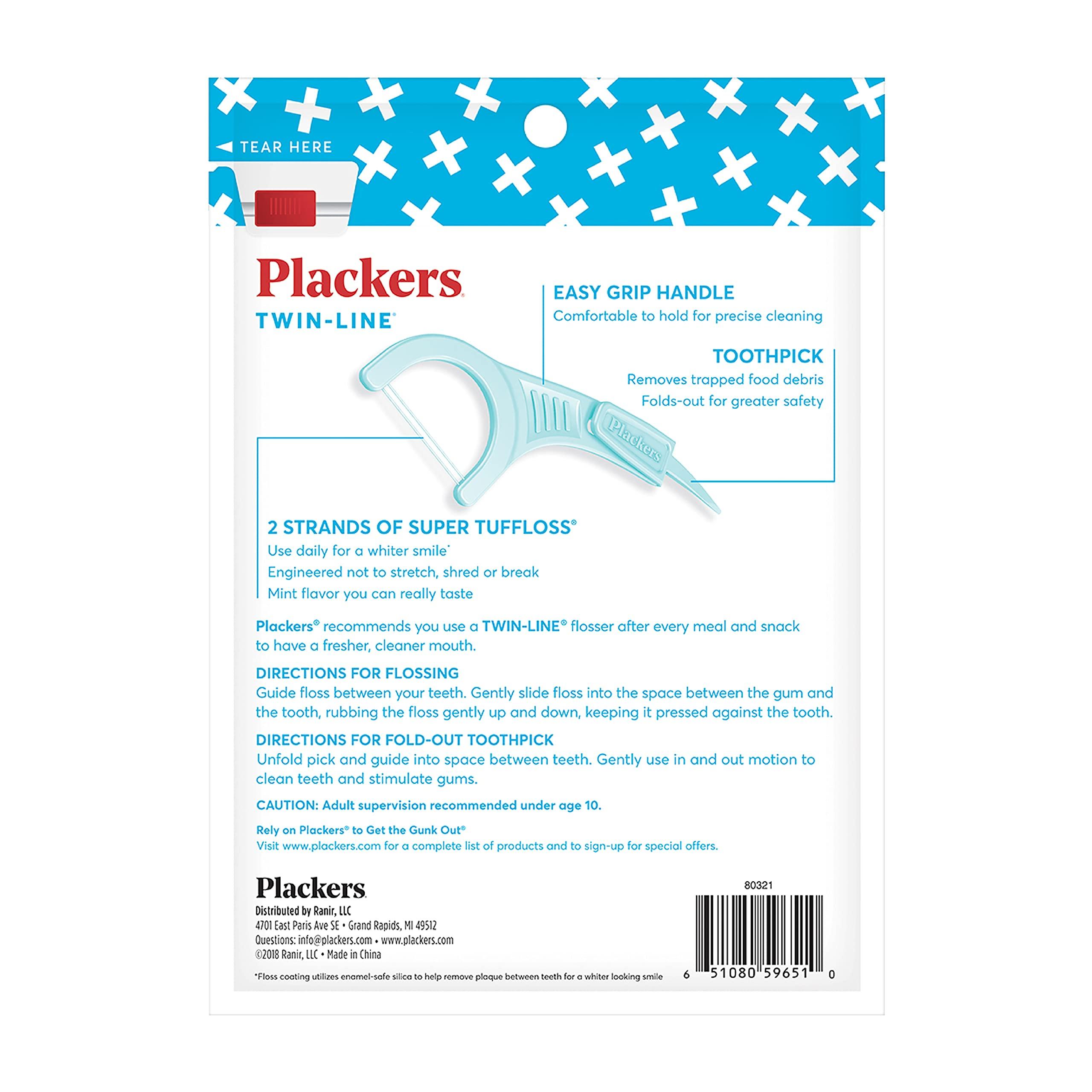 Plackers Plackers Grind No More Night Guard (16 Count) and Plackers Twin-Line Dental Flossers (75 Count)