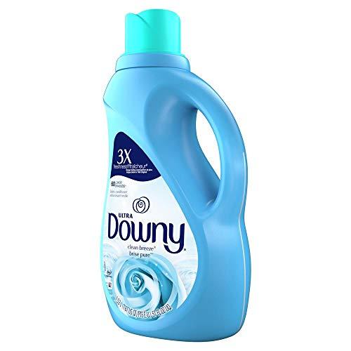 Downy Downy Ultra Liquid Fabric Softener, Clean Breeze Scent, 1.53 L (60 Loads)